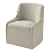 Aiden & Ivy Fabric Dining Chair with Castors