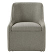 Aiden & Ivy Fabric Dining Chair with Castors