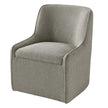 Aiden & Ivy Fabric Dining Chair with Castors