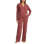 Splendid Women's Cardi And Open Leg Pant Set, 2 Piece