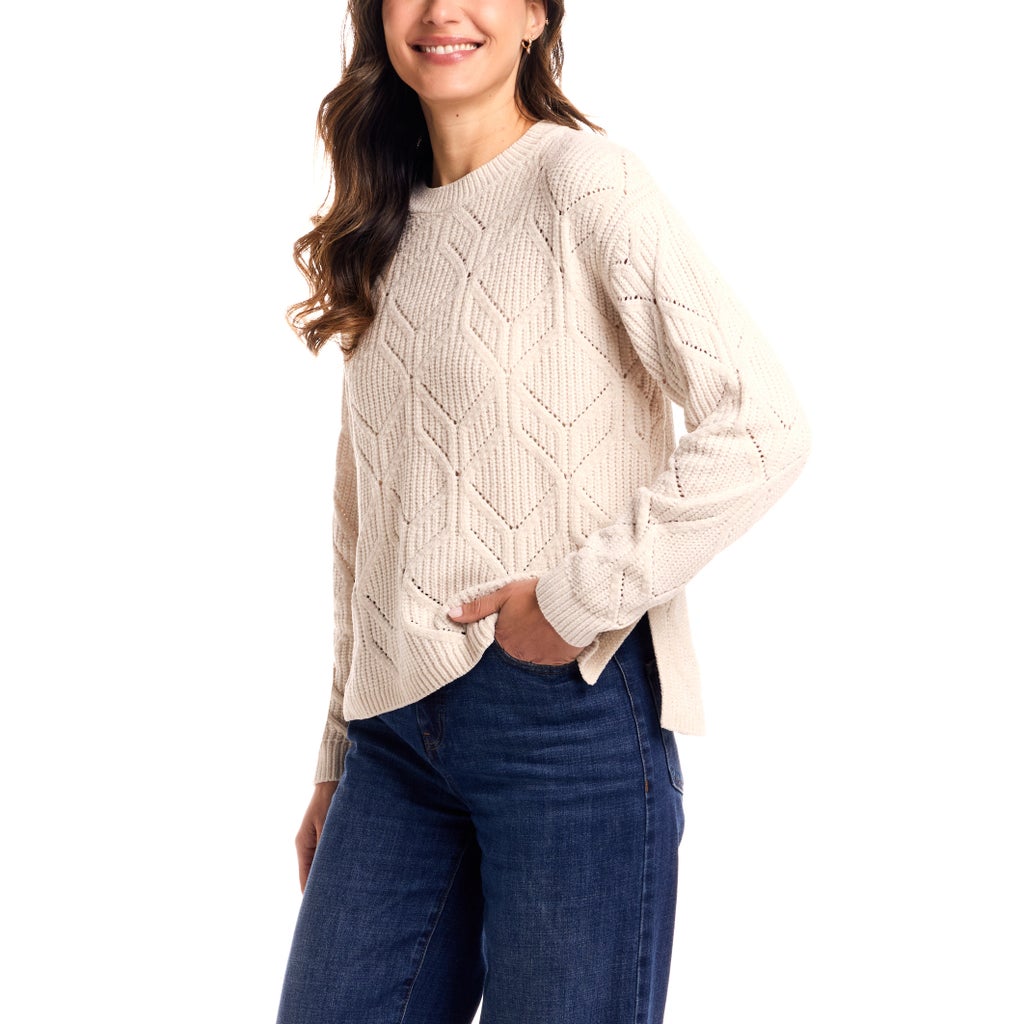 Weatherproof Vintage Women's Chenille Crewneck Sweater