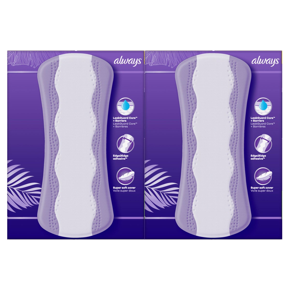 Always Anti-Bunch Xtra Protection Daily Liners Long, 200-count