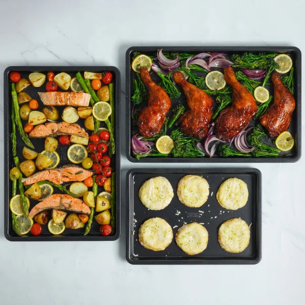 Baker's Secret Non-Stick Baking Sheets, 3-pieces