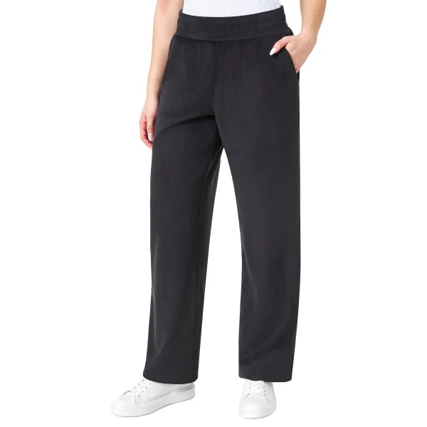 Mondetta Women's Corduroy Textured Wide-Leg Pant