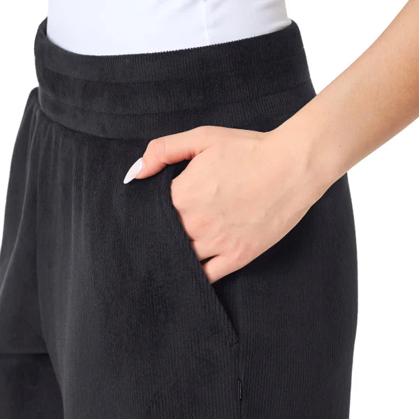 Mondetta Women's Corduroy Textured Wide-Leg Pant