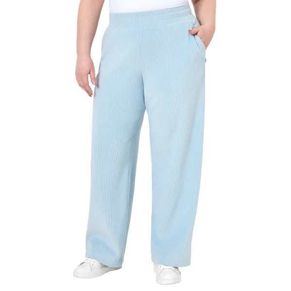 Mondetta Women's Corduroy Textured Wide-Leg Pant