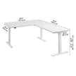 Office Pro Amplify 195.5 cm x 151.1 cm (76.9 in. x 59.5 in.) Height Adjustable L-desk