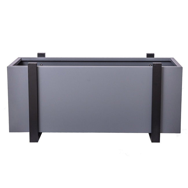 Grapevine Stello Commercial Grade Rectangular Aluminum Outdoor Planter, 32 in.
