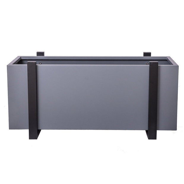 Grapevine Stello Commercial Grade Rectangular Aluminum Outdoor Planter, 32 in.