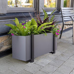 Grapevine Stello Commercial Grade Rectangular Aluminum Outdoor Planter, 32 in.