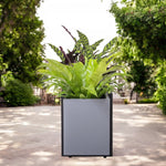 Grapevine Stello Commercial Grade Rectangular Aluminum Outdoor Planter, 32 in.