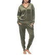 Black Bow Women's Velour Lounge Set, 2 Piece