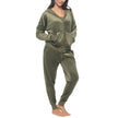 Black Bow Women's Velour Lounge Set, 2 Piece