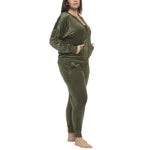 Black Bow Women's Velour Lounge Set, 2 Piece