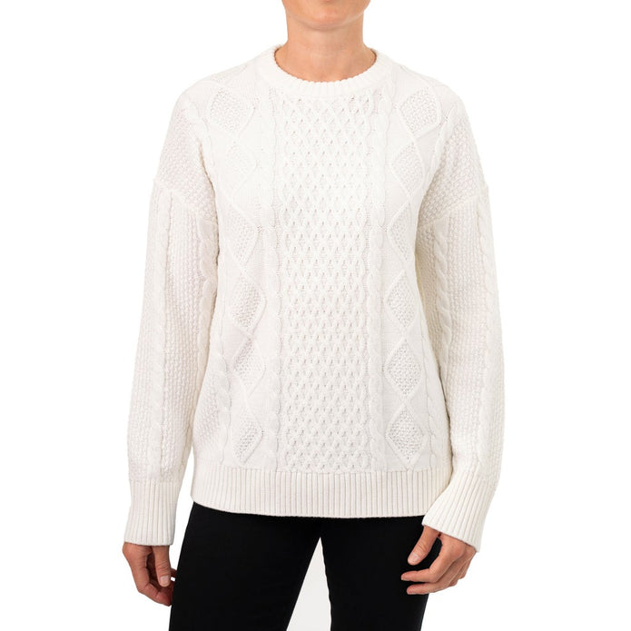 Kersh Women’s Merino Wool Blend Sweater - Cream