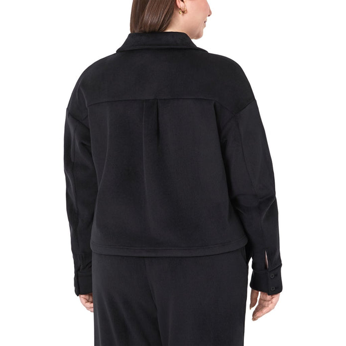 Mondetta Women's Cropped Corduroy Texture Shirt