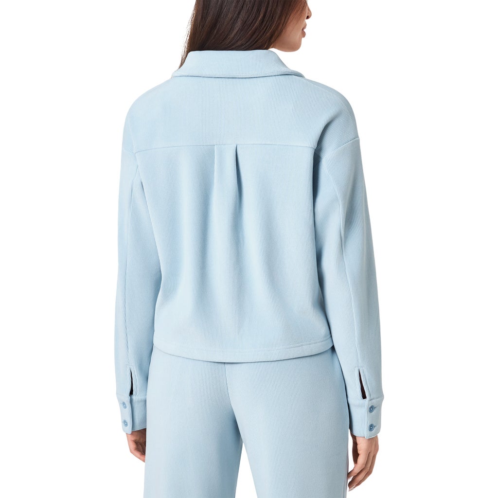 Mondetta Women's Cropped Corduroy Texture Shirt