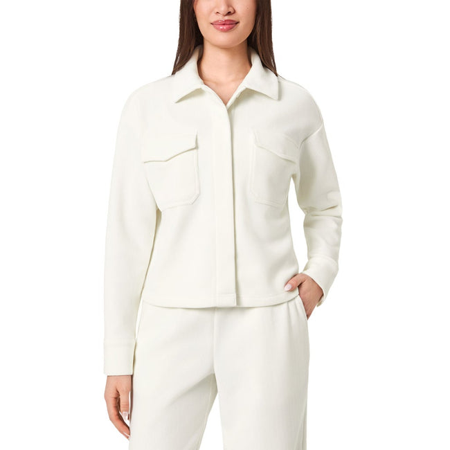 Mondetta Women's Cropped Corduroy Texture Shirt