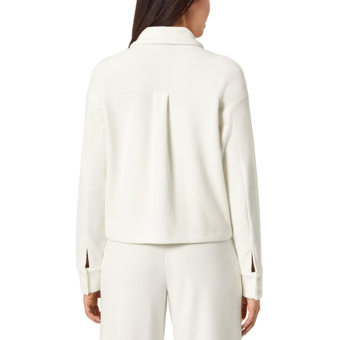 Mondetta Women's Cropped Corduroy Texture Shirt