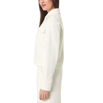 Mondetta Women's Cropped Corduroy Texture Shirt