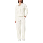 Mondetta Women's Cropped Corduroy Texture Shirt