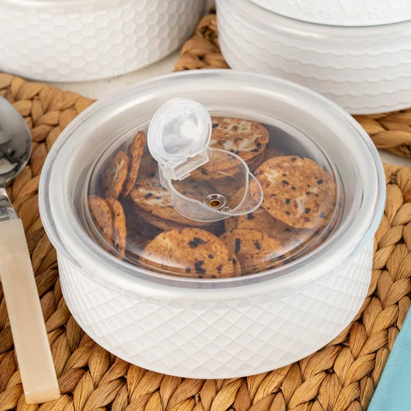 Signature Housewares Storage Bowls with Vented Lids, 6-pack