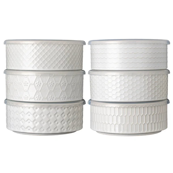 Signature Housewares Storage Bowls with Vented Lids, 6-pack