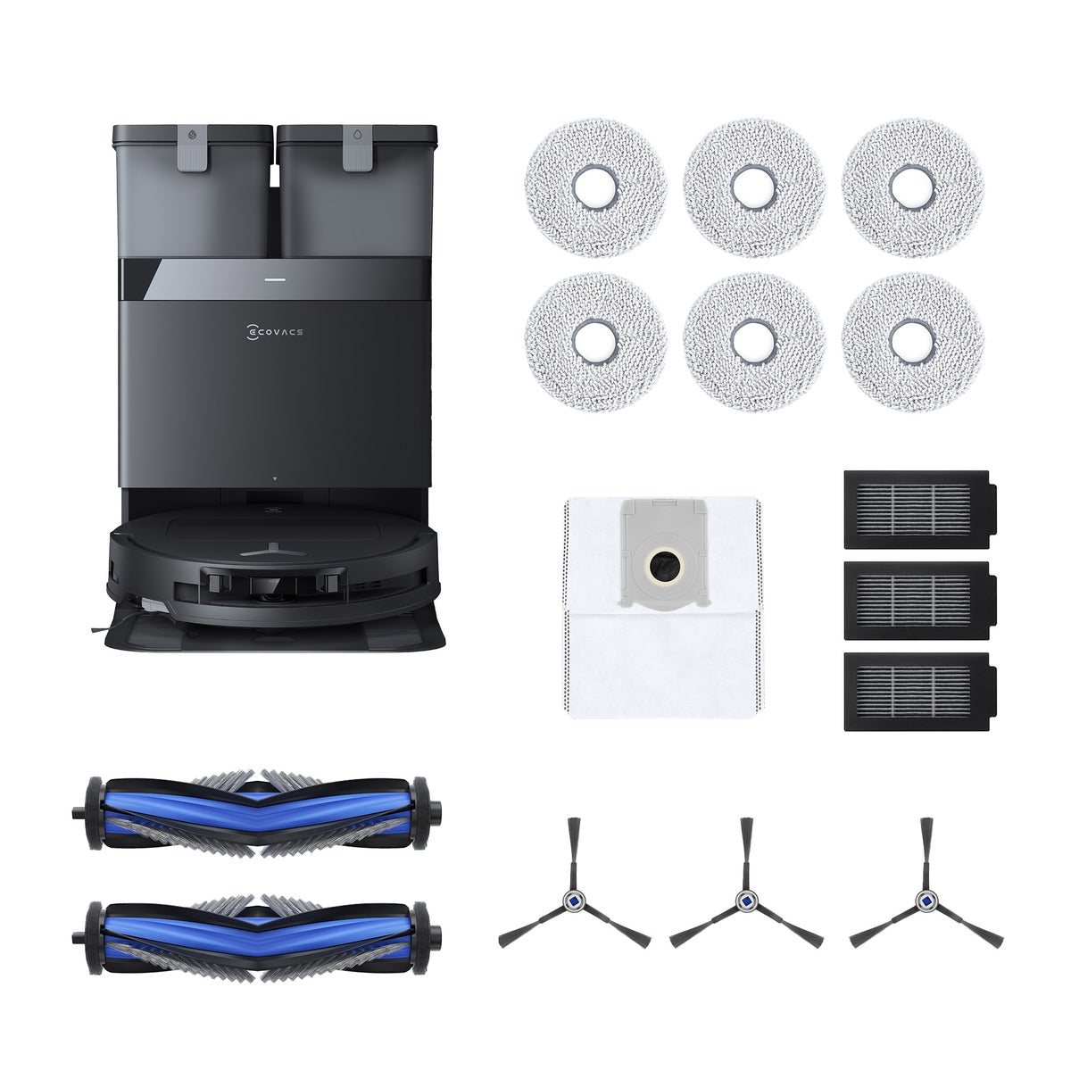 Ecovacs T50 OMNI CARE Robot Vacuum and Mop with Auto-Cleaning Station Bundle with Added Member Value