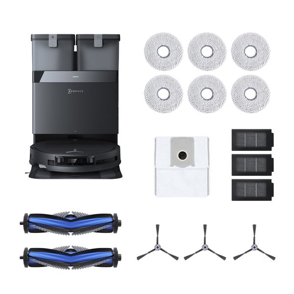 Ecovacs T50 OMNI CARE Robot Vacuum and Mop with Auto-Cleaning Station Bundle with Added Member Value