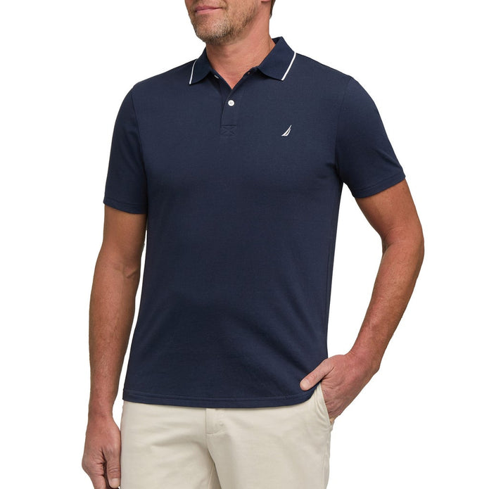 Nautica Men's Jersey Short Sleeve Polo - Navy