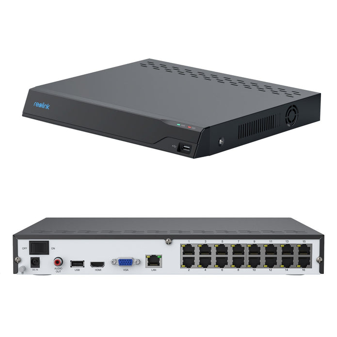 Reolink Advantage Series 4K 16-Channel 4TB NVR Security System with 8 Bullet PoE Cameras