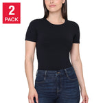 Tahari Women’s Smooth Seamless T-shirt, 2-pack