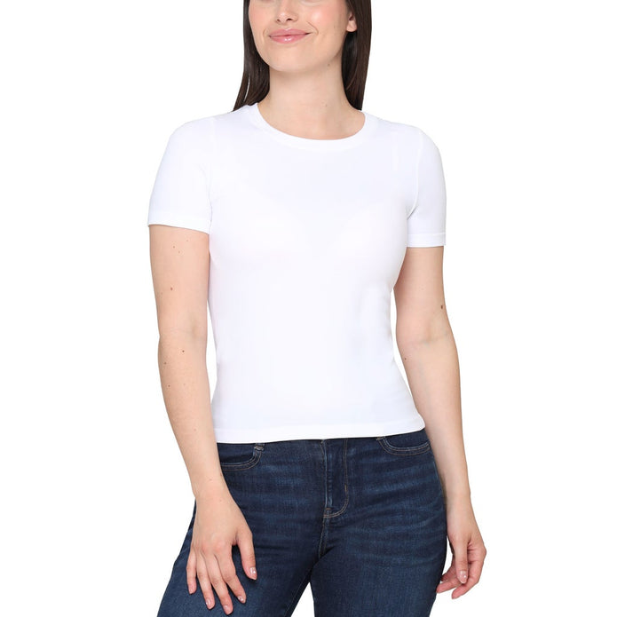 Tahari Women’s Smooth Seamless T-shirt, 2-pack