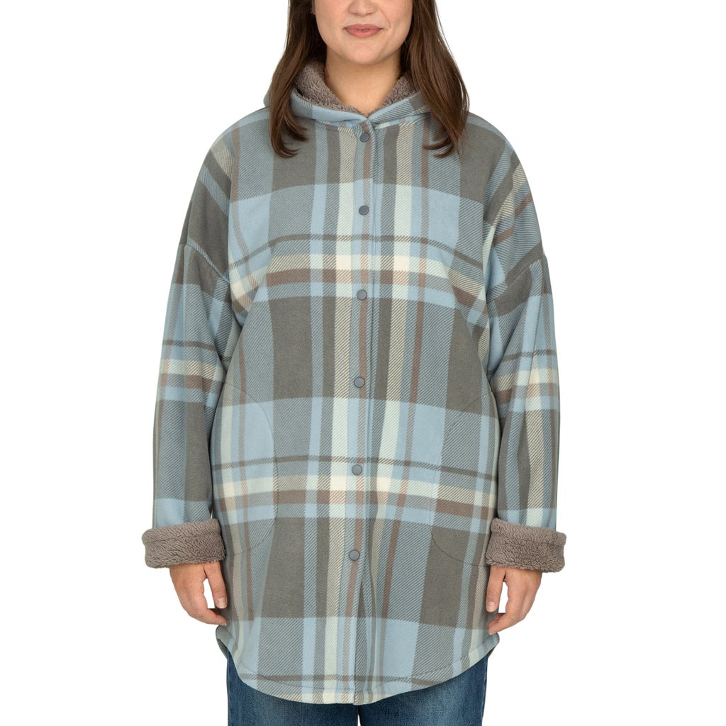 Boston Traders Women's Long Hooded Shacket