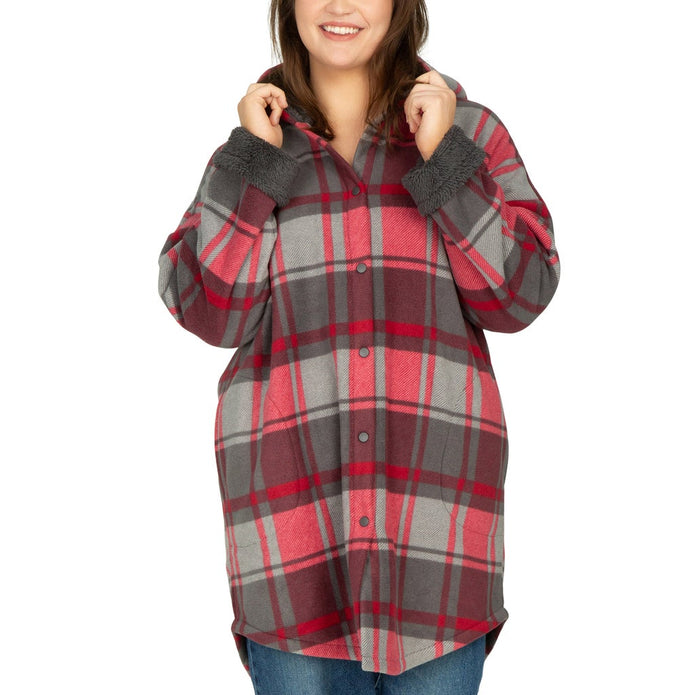 Boston Traders Women's Long Hooded Shacket