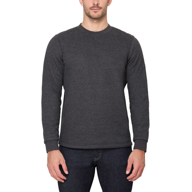 The B.C. Clothing Co. Heritage Men's Long Sleeve Crew Neck with Sherpa Interior - Grey