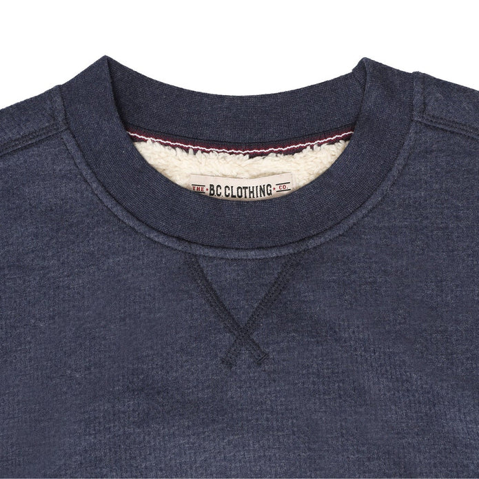 The B.C. Clothing Co. Heritage Men's Long Sleeve Crew Neck with Sherpa Interior