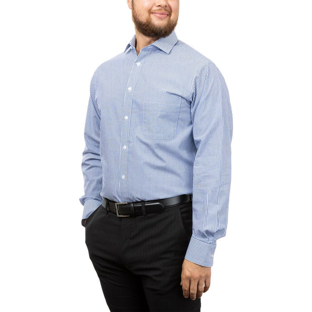 Tommy Hilfiger Men's Long Sleeve Dress Shirt - Blue