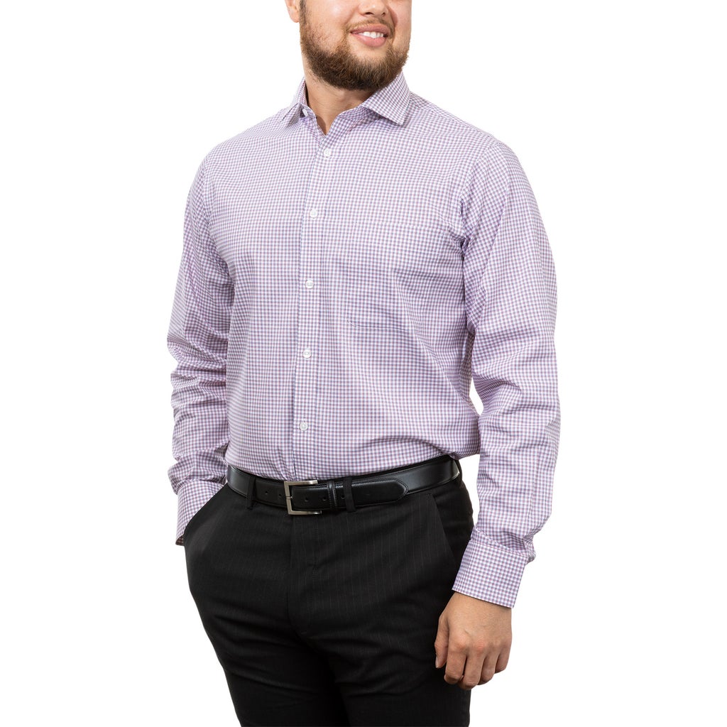 Tommy Hilfiger Men's Long Sleeve Dress Shirt - Red