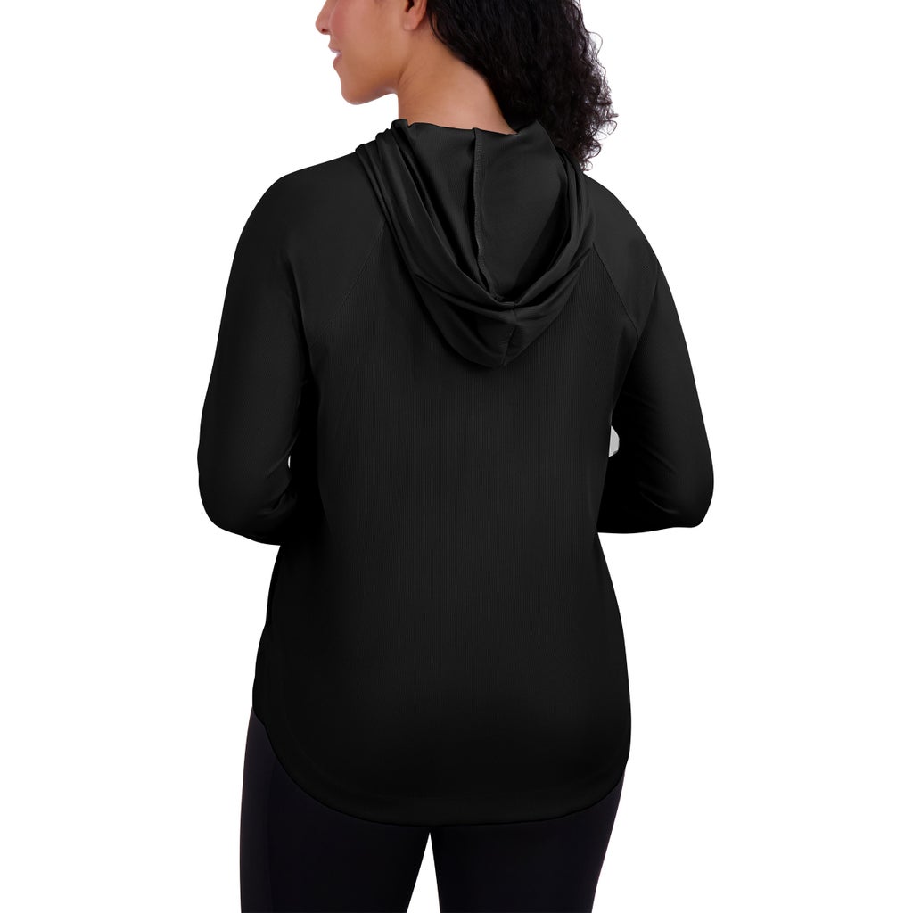 Sage Women's Long Sleeve Ribbed Hoodie