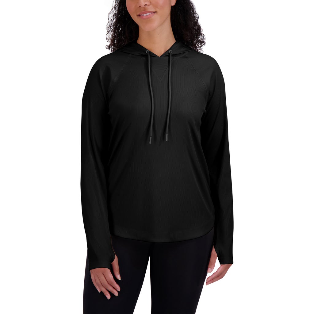 Sage Women's Long Sleeve Ribbed Hoodie