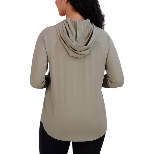 Sage Women's Long Sleeve Ribbed Hoodie
