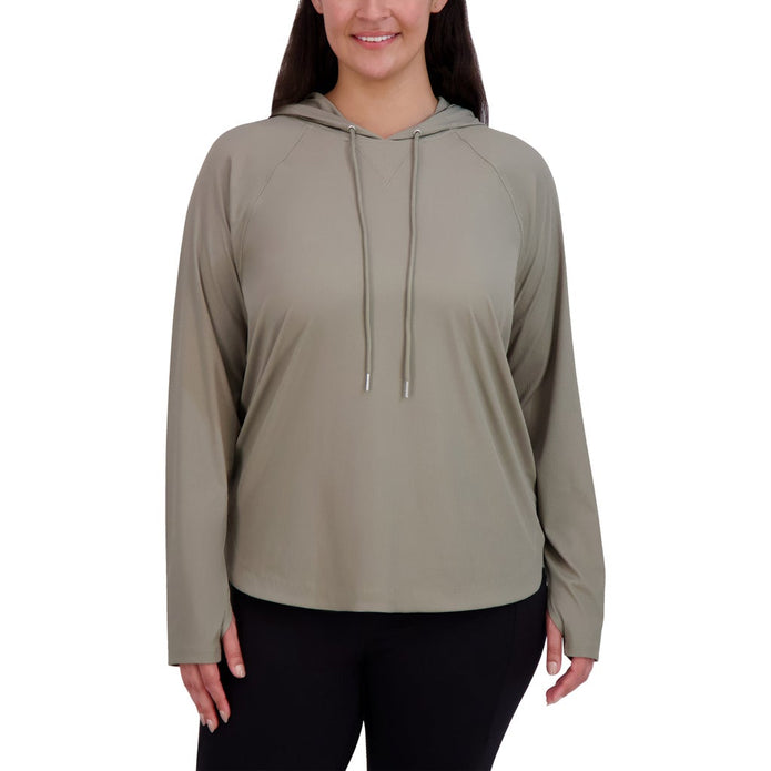 Sage Women's Long Sleeve Ribbed Hoodie