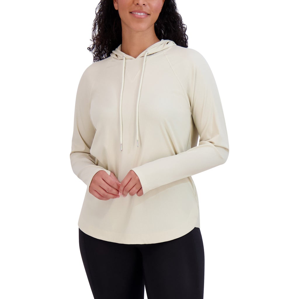 Sage Women's Long Sleeve Ribbed Hoodie