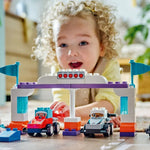 LEGO DUPLO Town F1 Team Race Cars & Drivers Building Toy