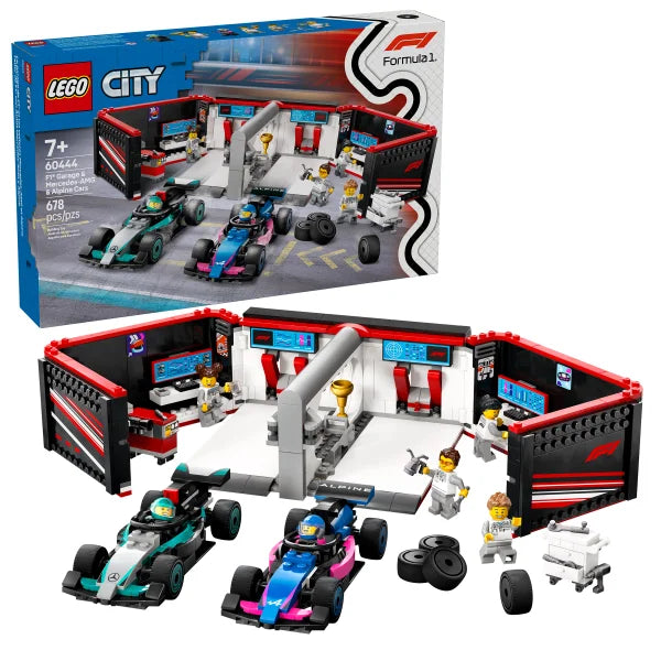 LEGO City F1 Garage & Mercedes-AMG & Alpine Cars Toy
