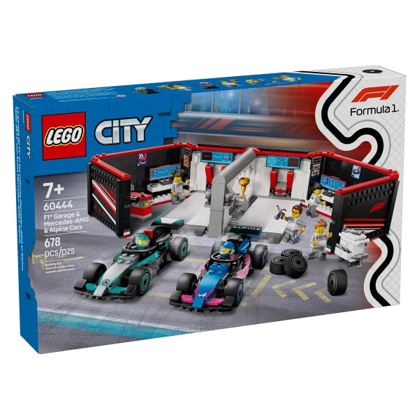 LEGO City F1 Garage & Mercedes-AMG & Alpine Cars Toy