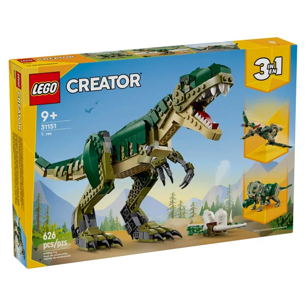 LEGO Creator 3 in 1 T. rex Dinosaur Toy