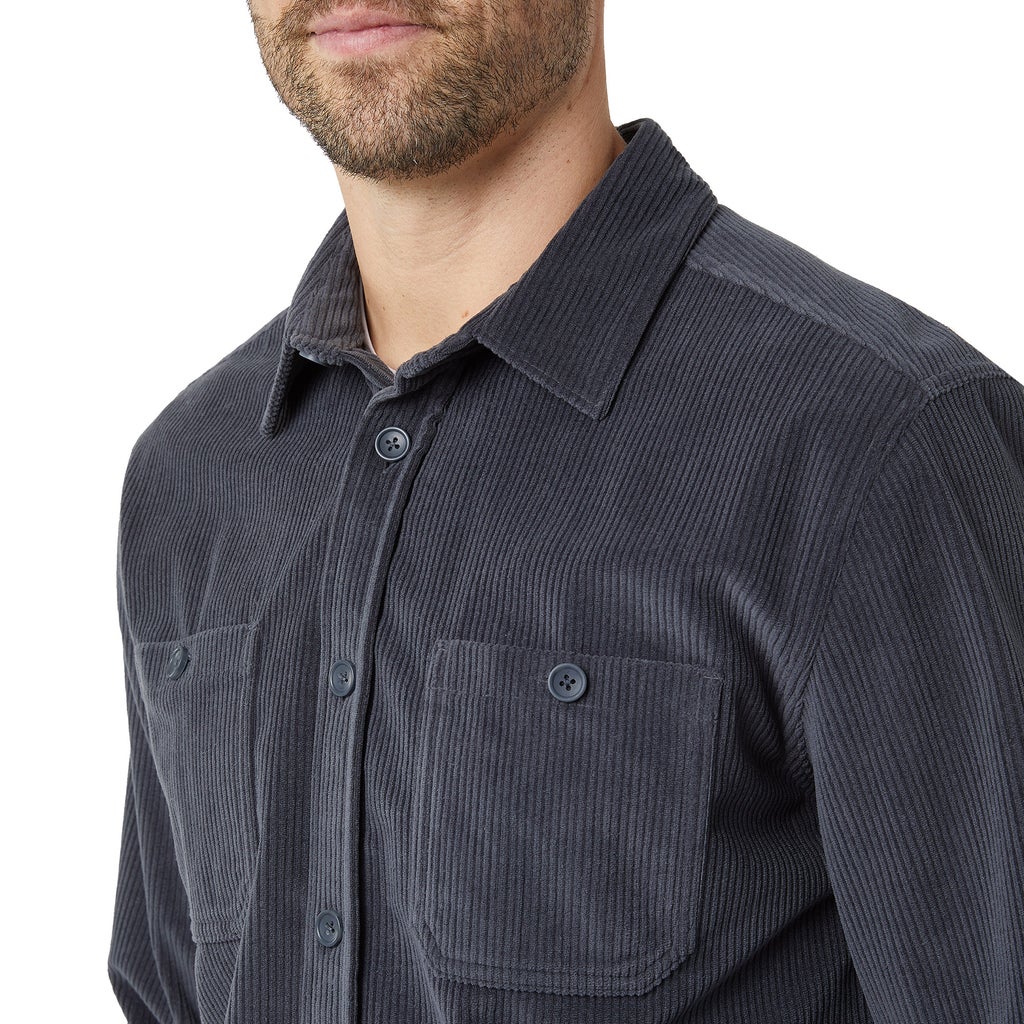 32 Degrees Men's Corduroy Long Sleeve Overshirt