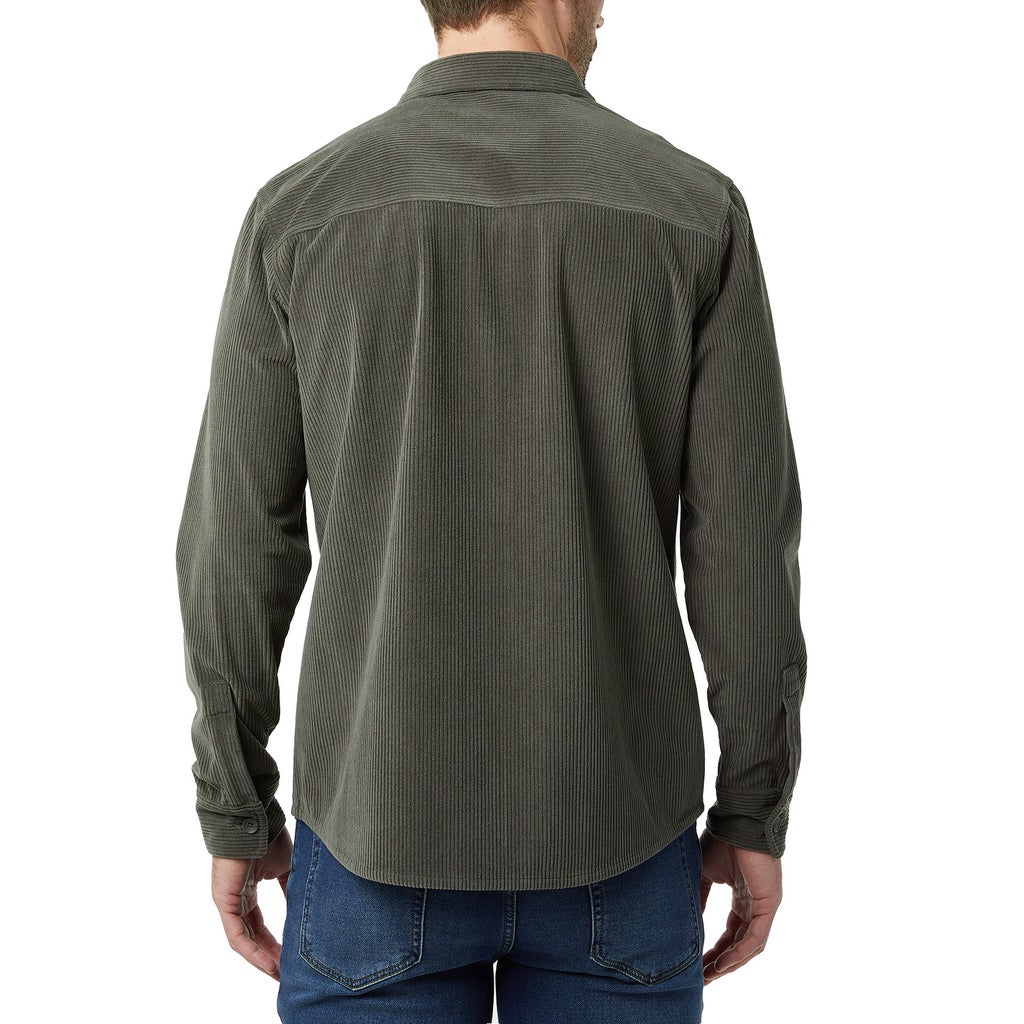 32 Degrees Men's Corduroy Long Sleeve Overshirt